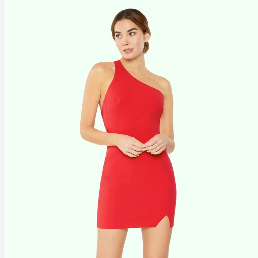 Likely By REVOLVE One-Shoulder Red Dress